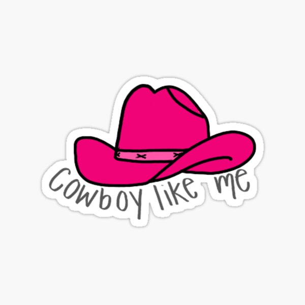 Cowboy Like Me Sticker, Taylor Swift Sticker