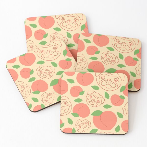 Item preview, Pug Peaches designed and sold by PeachPaisleyPro.