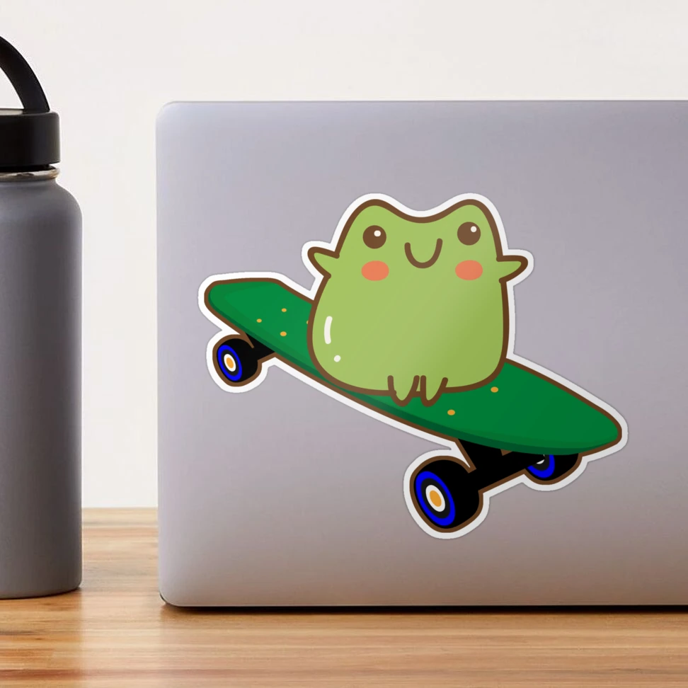 Skater Frog Water Bottle