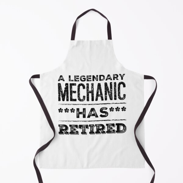 Item preview, A Legendary Mechanic Has Retired Black Font designed and sold by HppyStrngHelthy.