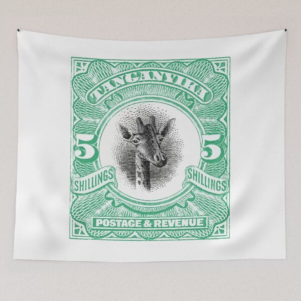 Item preview, 1922 Tanganyika Giraffe Postage Stamp designed and sold by retrographics.
