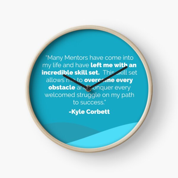 Overcome Any Obstacle Clock