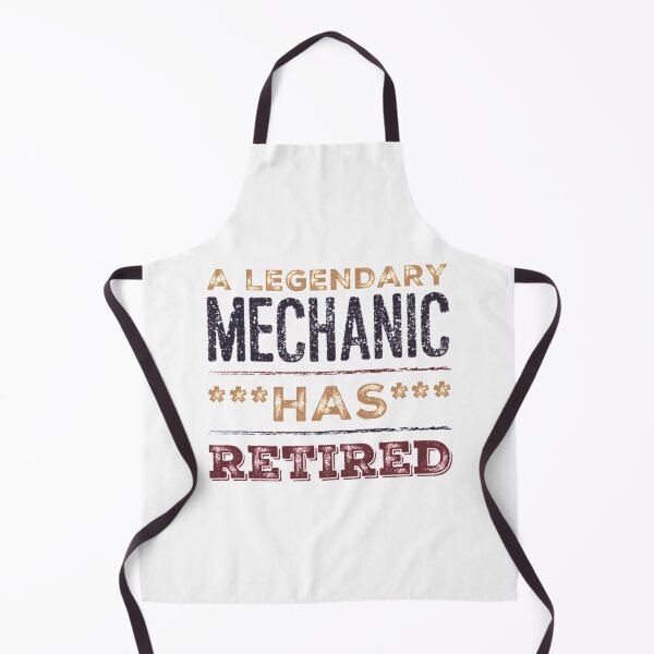 Item preview, A Legendary Mechanic Has Retired Brown Black Font designed and sold by HppyStrngHelthy.