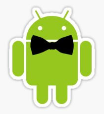 Formal Atire Android Robot Sticker
