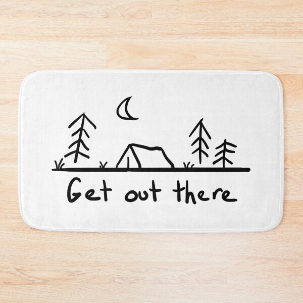 Item preview, Get Out There - Outdoors, Camping Hand drawn illustration designed and sold by VisionQuestArts.