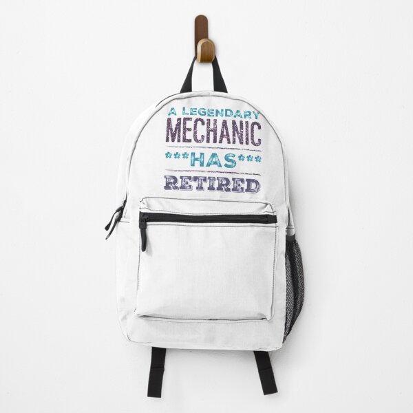Item preview, A Legendary Mechanic Has Retired Blue Violet Grey Font designed and sold by HppyStrngHelthy.