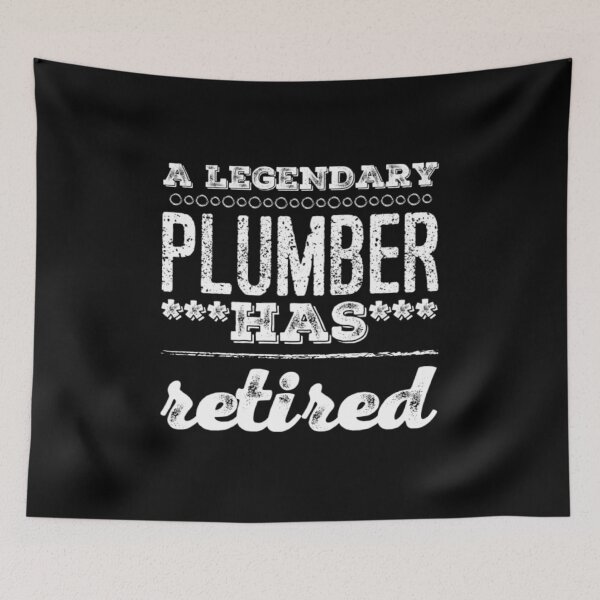 Item preview, A Legendary Plumber Has Retired White Font designed and sold by HppyStrngHelthy.