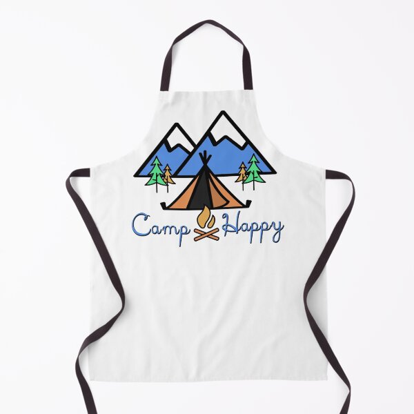 Item preview, Camp Happy - Camping, Happy Camper, Outdoors, Nature, Tent camping, RV camping, Backpacking  designed and sold by VisionQuestArts.