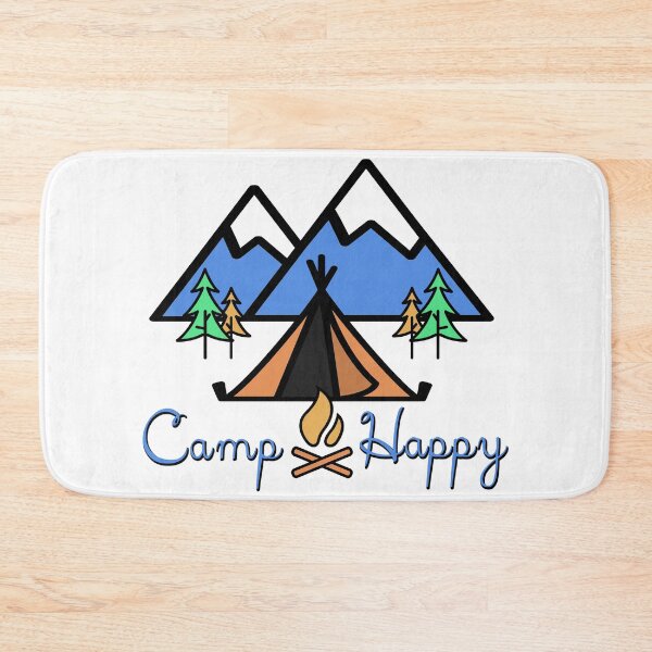 Item preview, Camp Happy - Camping, Happy Camper, Outdoors, Nature, Tent camping, RV camping, Backpacking  designed and sold by VisionQuestArts.