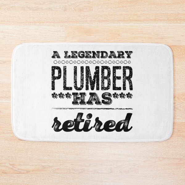 Item preview, A Legendary Plumber Has Retired Black Font designed and sold by HppyStrngHelthy.