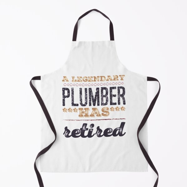 Item preview, A Legendary Plumber Has Retired Brown Black Font designed and sold by HppyStrngHelthy.