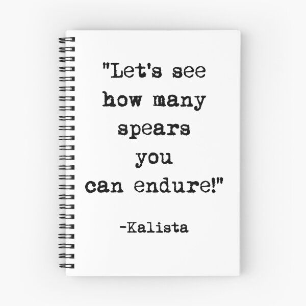 Item preview, Kalista quote designed and sold by iPixelian.