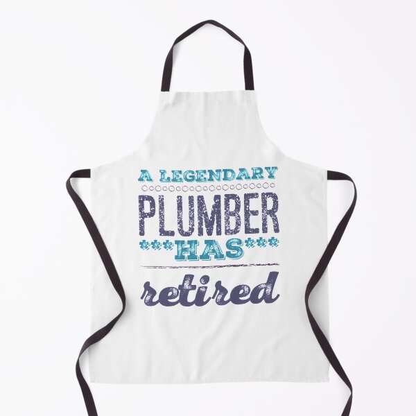 Item preview, A Legendary Plumber Has Retired Blue Violet Grey Font designed and sold by HppyStrngHelthy.