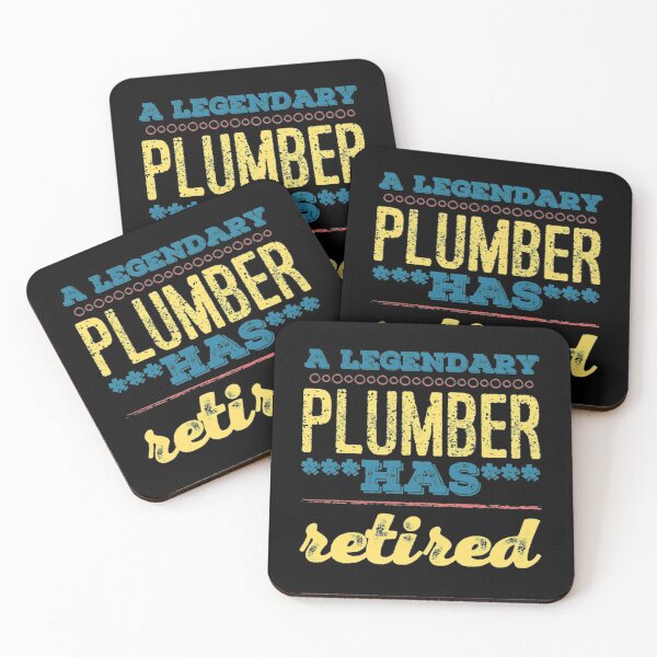 Item preview, A Legendary Plumber Has Retired Yellow Blue Red Font designed and sold by HppyStrngHelthy.