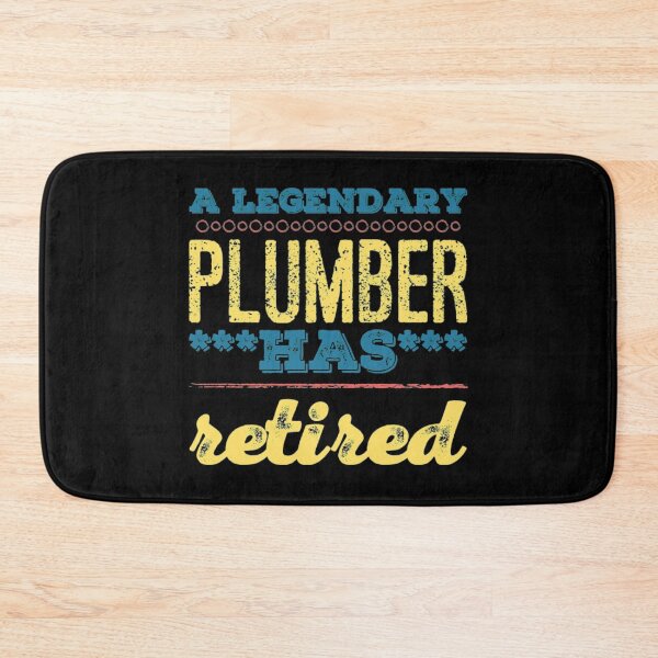 Item preview, A Legendary Plumber Has Retired Yellow Blue Red Font designed and sold by HppyStrngHelthy.