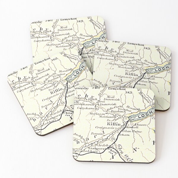 Item preview, KILLIN & surrounding area map 1898 designed and sold by yourscotland.
