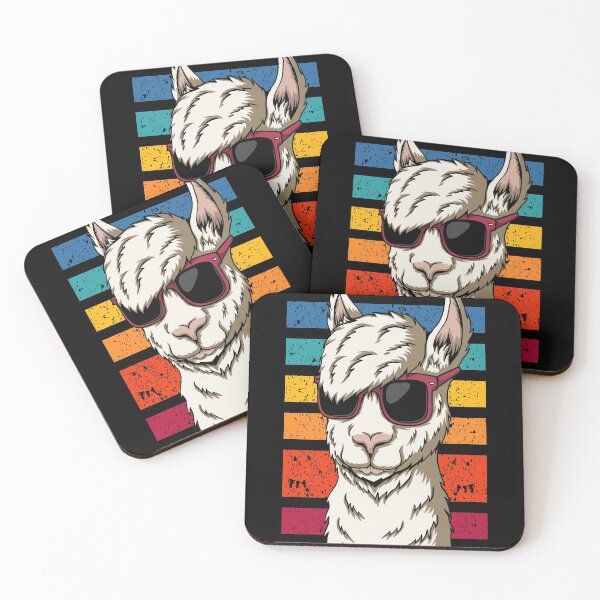 Item preview, Cool Llama Sunset Vintage Retro designed and sold by roocky.