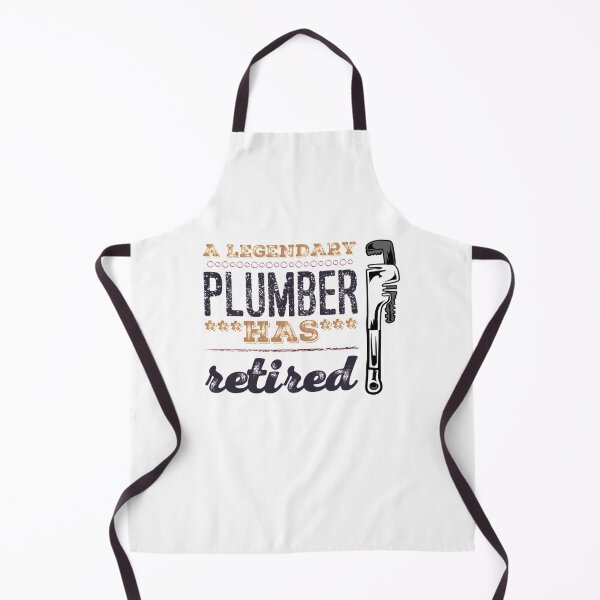 Item preview, A Legendary Plumber Has Retired with Plumbing Wrench Brown Black Font designed and sold by HppyStrngHelthy.