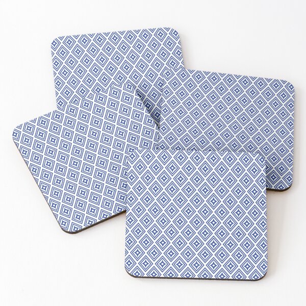 Item preview, Blue and White Diamond Star Square Pattern designed and sold by Moyanana.