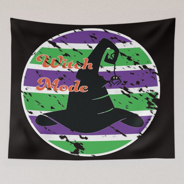 Item preview, Halloween distress vintage Witch Mode designed and sold by JAZTshirt.