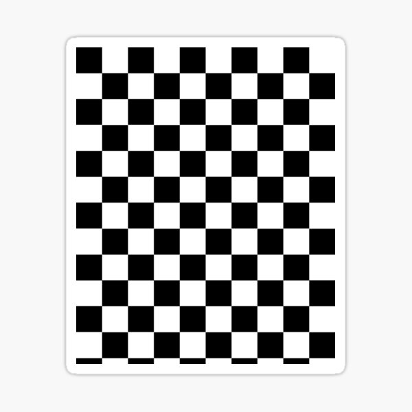 4R Quattroerre Chequered Flag Sticker, 20 x 24 cm – BigaMart