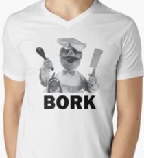 Bork Bork T-Shirt mit V-Ausschnitt