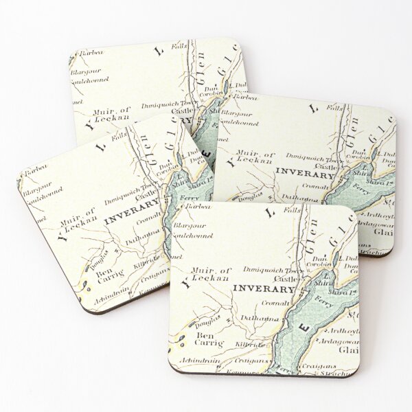 Item preview, INVERARY y mapa del área circundante 1898 designed and sold by yourscotland.