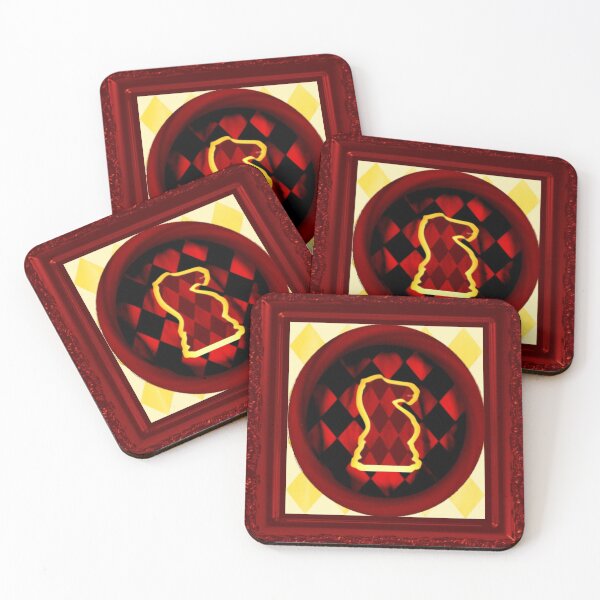 Item preview, Chess Set - The Red Harlequin Knight MS ™ designed and sold by DuskWingArts.