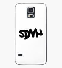 SDMN Brush Text (White) Case/Skin for Samsung Galaxy