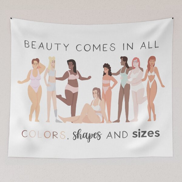 Item preview, Anti Body Shaming - Beauty Comes In All Colors designed and sold by Teelightful.