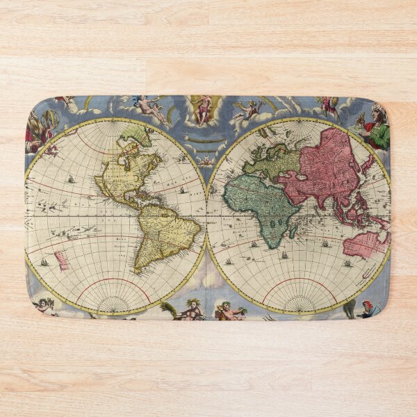 Item preview, Astonishing world map by Joan Blaeu in 1665 designed and sold by ganje.