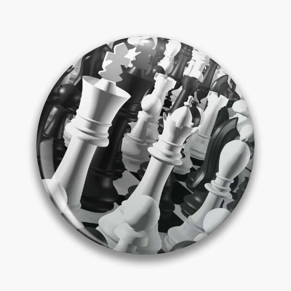 Artikelvorschau, 3D Schachfiguren Schachbrett (Schwarz/Weiß) entworfen und verkauft von hyproinc.