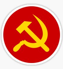 Hammer and Sickle in circle Sticker