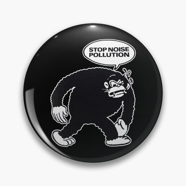 Item preview, Noise Pollution Monkey Logo designed and sold by backtalk.