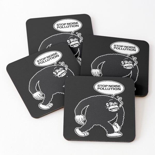 Item preview, Noise Pollution Monkey Logo designed and sold by backtalk.