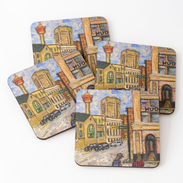 Item preview, Winter in the downtown Calgary designed and sold by Carrot-4Thought.