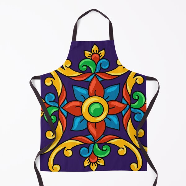 Item preview, Mexican Medallion Gold/Navy designed and sold by FunWithChemo.