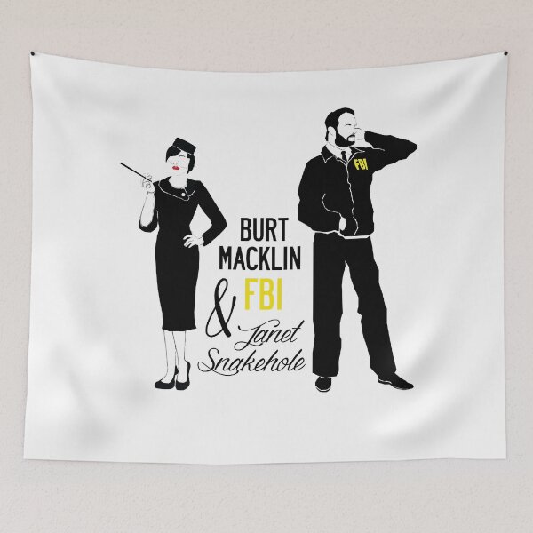 Item preview, My Favorite People Parks And Recreation Burt Macklin Fbi &Amp; Janet Snakehole designed and sold by MasonFrancisAlb.
