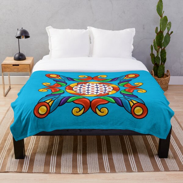 Item preview, Mexican Medallion on Blue designed and sold by FunWithChemo.