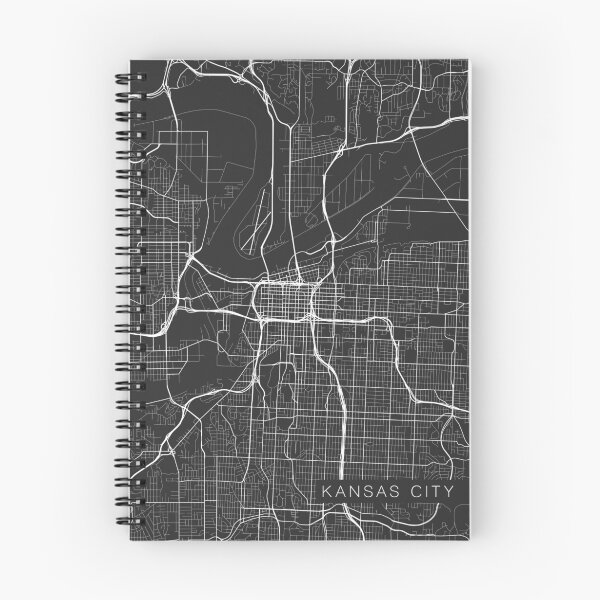 Item preview, Kansas City Map, USA - Gray designed and sold by MainStreetMaps.