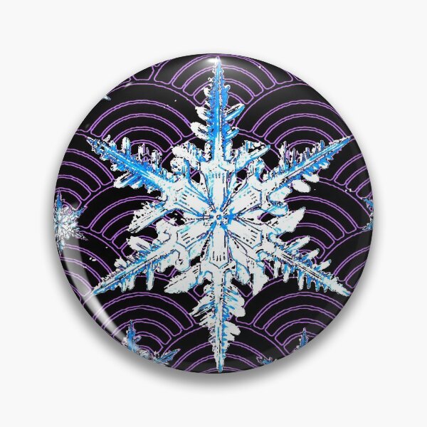 Item preview, ORNATE BLUE-WHITE WINTER  SNOWFLAKES ON  BLUE  ABASTRACT  PATTERNS designed and sold by sharlesart.