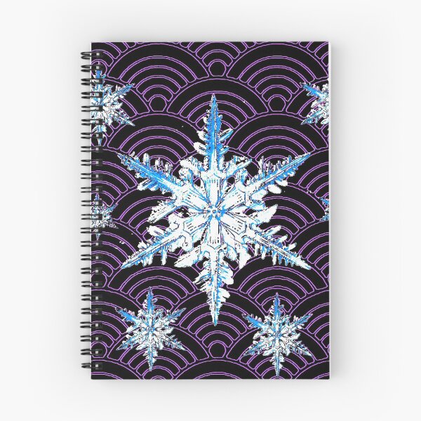 Item preview, ORNATE BLUE-WHITE WINTER  SNOWFLAKES ON  BLUE  ABASTRACT  PATTERNS designed and sold by sharlesart.