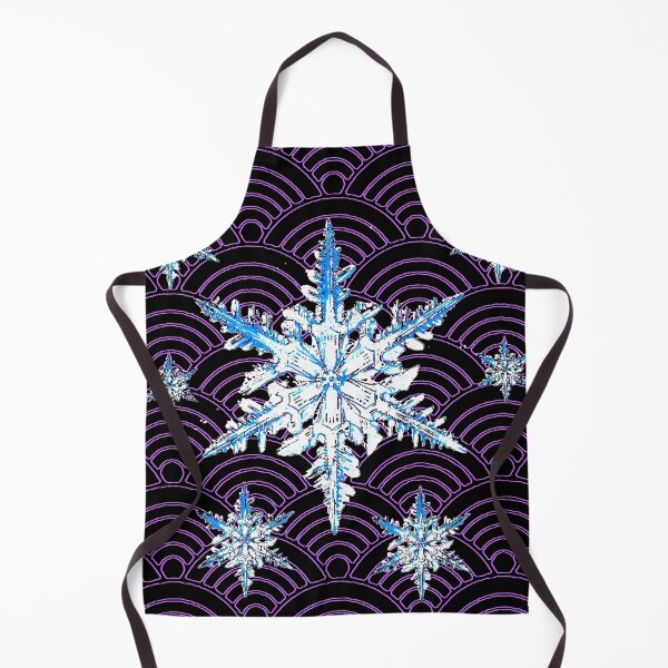 Item preview, ORNATE BLUE-WHITE WINTER SNOWFLAKES ON BLUE ABASTRACT PATTERNS designed and sold by sharlesart.