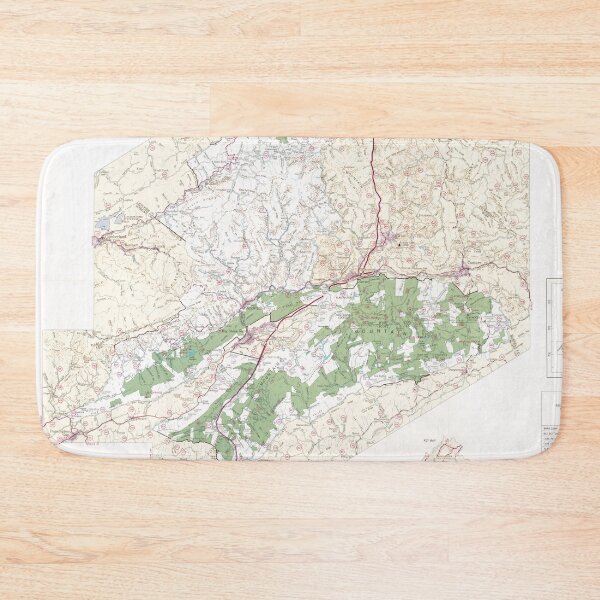 Item preview, Jefferson National Forest Map (1983) Virginia Woodland Reserve Atlas designed and sold by BravuraMedia.