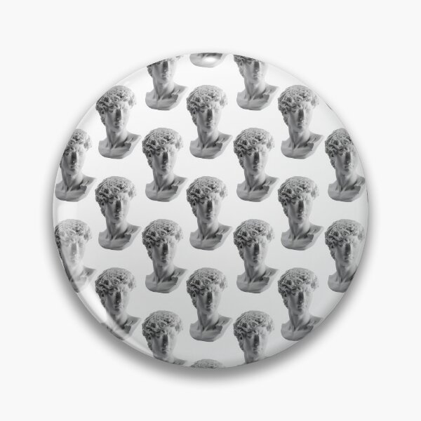Item preview, Seamless pattern from gypsum statue of David's head. Michelangelo's David statue plaster copy isolated on white background. Ancient greek sculpture, statue of hero. designed and sold by Magryt.