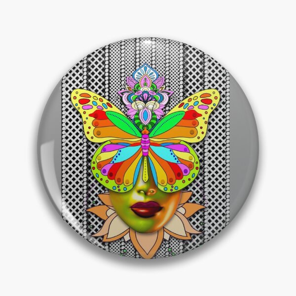 Item preview, Creativo Mandala Mariposa Mujer Cara 3 designed and sold by Vk91.