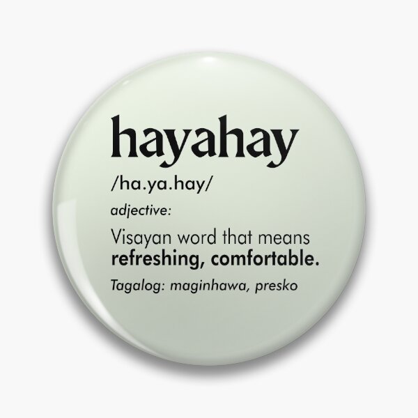 Item preview, HAYAHAY BISAYA FILIPINO WORD EXPRESSION MINT GREEN designed and sold by aydapadi.