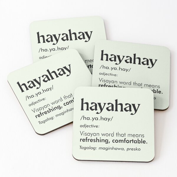 Item preview, HAYAHAY BISAYA FILIPINO WORD EXPRESSION MINT GREEN designed and sold by aydapadi.