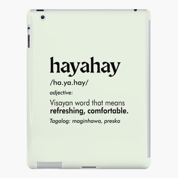 hayahay-bisaya-filipino-word-expression-mint-green-ipad-case-skin