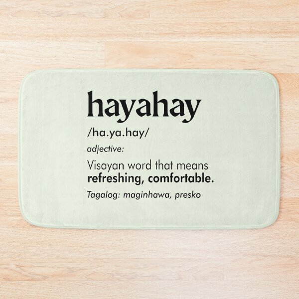 Item preview, HAYAHAY BISAYA FILIPINO WORD EXPRESSION MINT GREEN designed and sold by aydapadi.